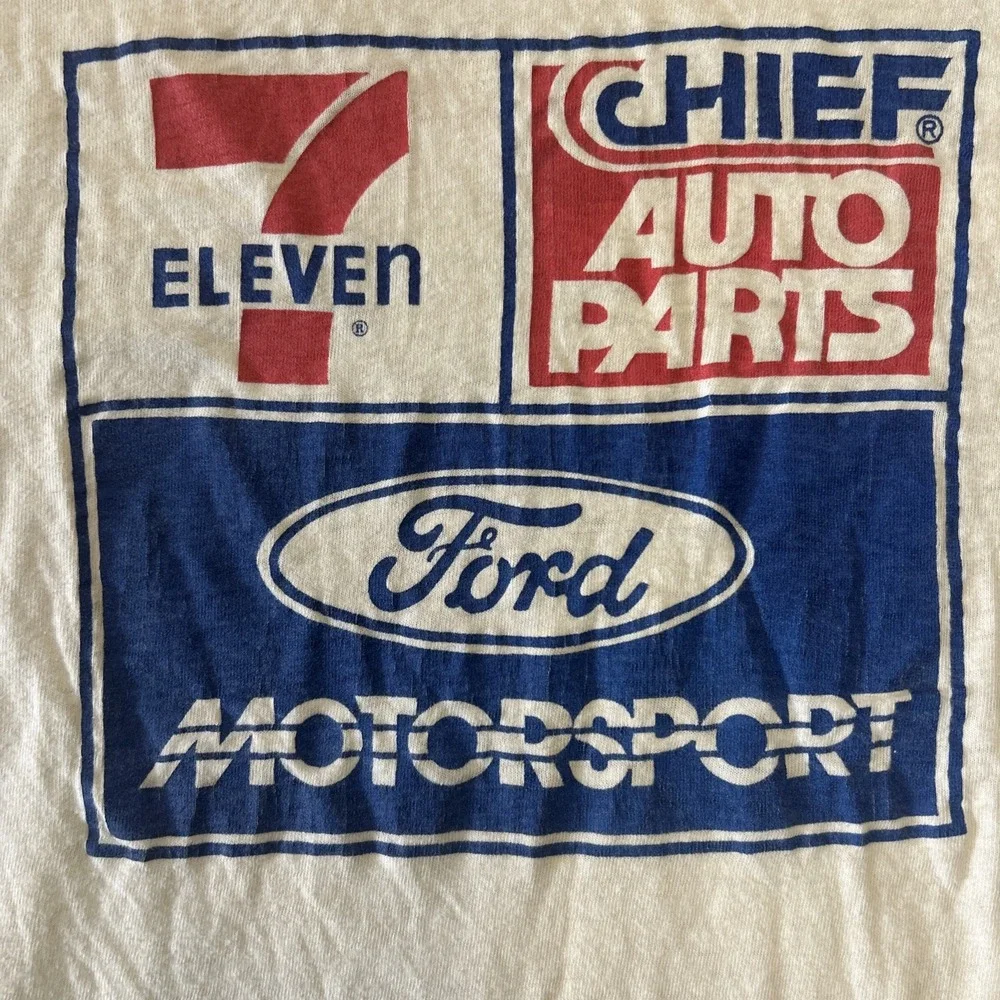 VTG BILLY MEYER 7/11 CHIEF FUNNY CAR NHRA DRAG RACING T-SHIRT L SINGLE STITCH - Picture 7 of 7